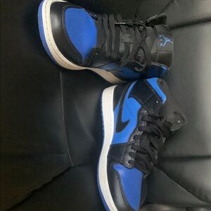 Nike Air Jordan High Tops - Black and Blue